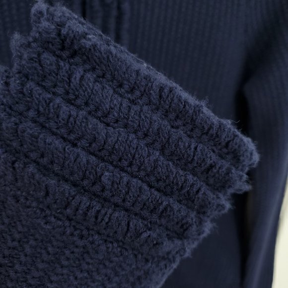 Boden 100% Wool Chunky Knit Cardigan UK 12/US 8 Blue - Picture 10 of 16